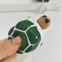 Pop-Out Peekaboo Turtle Squishy Keychain