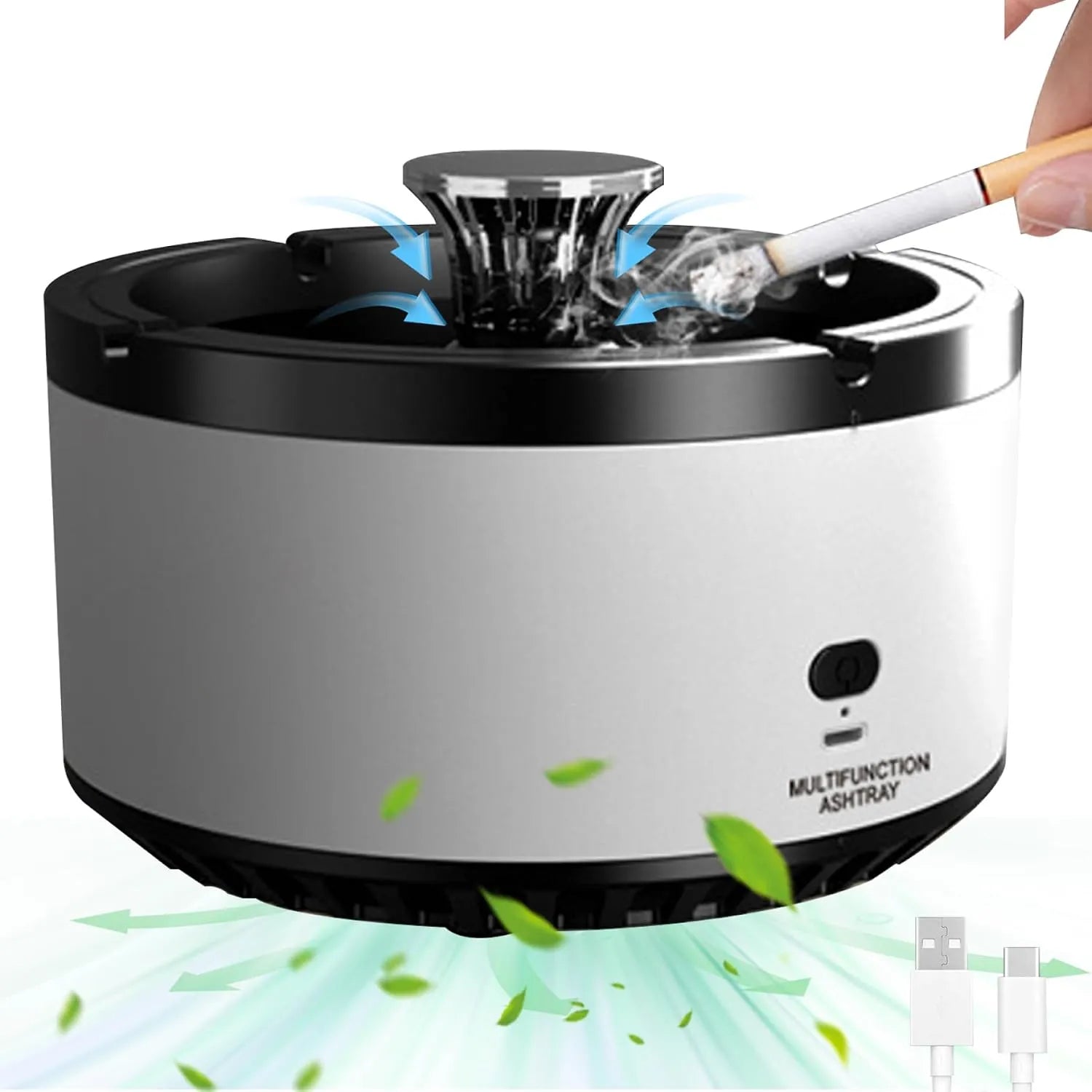 K11 Smart 2-in-1 Smokeless Desktop Ashtray