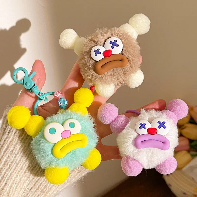 Sausage Mouth Clown Plush Keychain