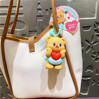 Butter Bear Squishy Love Keychain