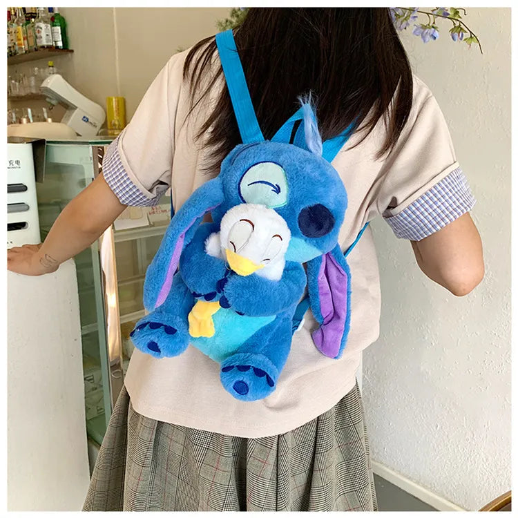 Cosmic Stitch Hugs Duck Plush Backpack