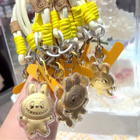 Labubu 20mg Gold Charm Keychain