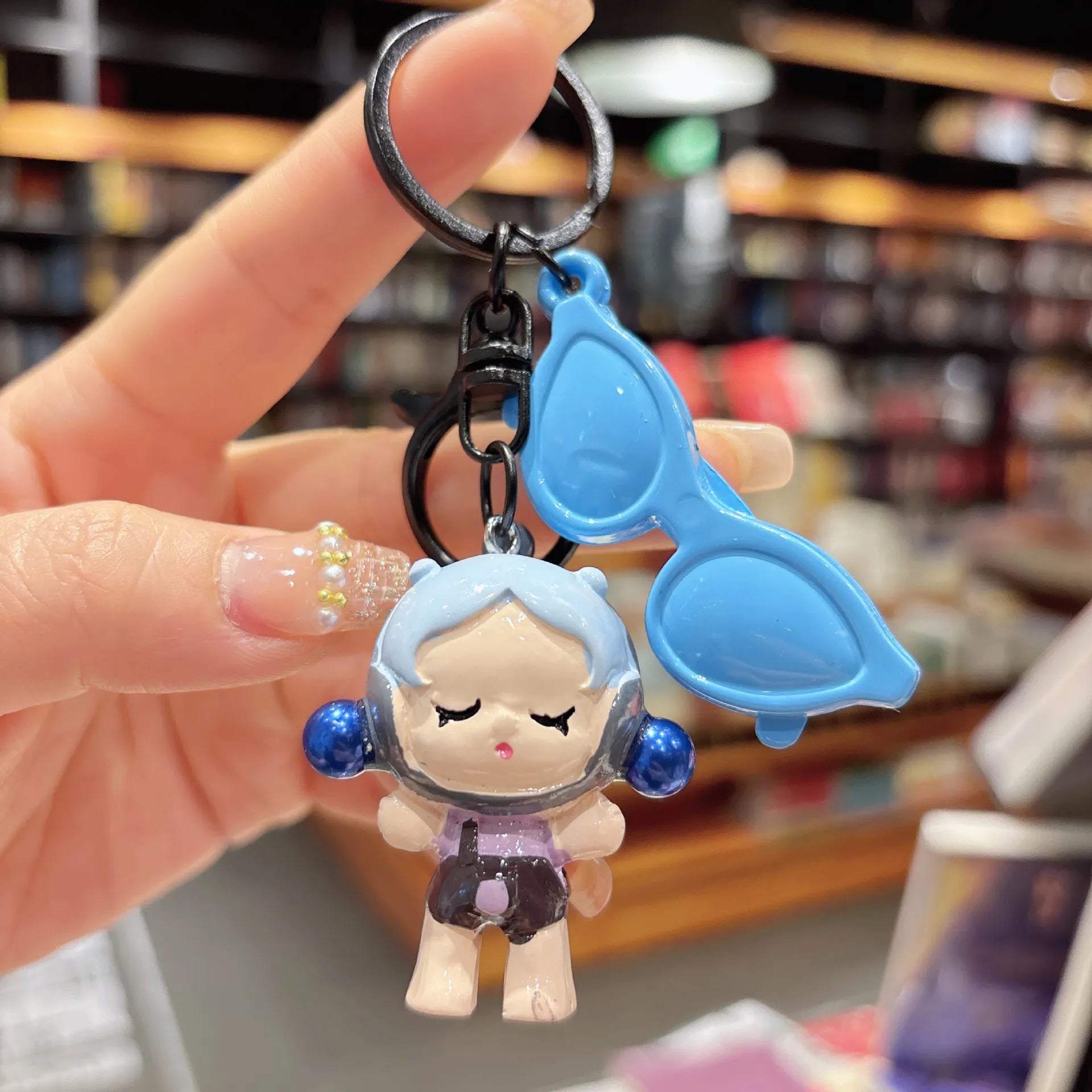 SkullPanda Glam Guardian Keychain