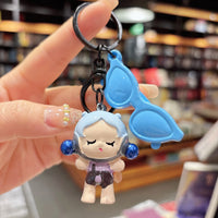 SkullPanda Glam Guardian Keychain