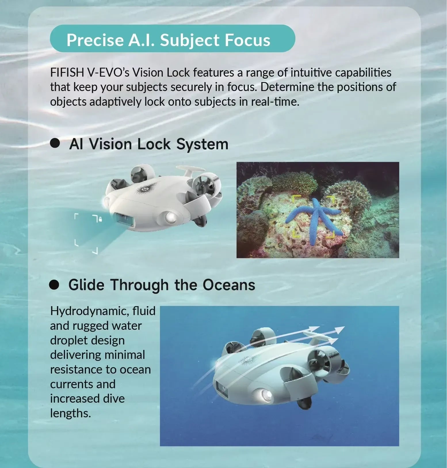 QYSEA FIFISH Omnidirectional Underwater Robot