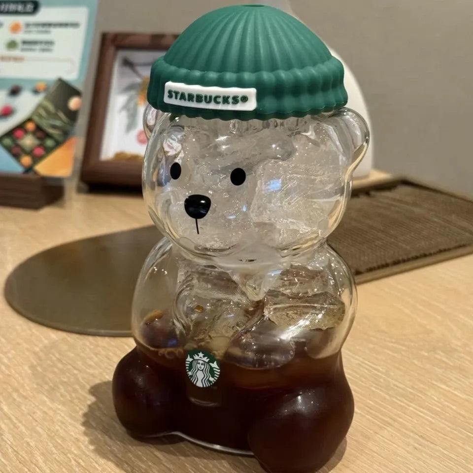 Starbucks Bearista Bear Glass Cup (20 oz)