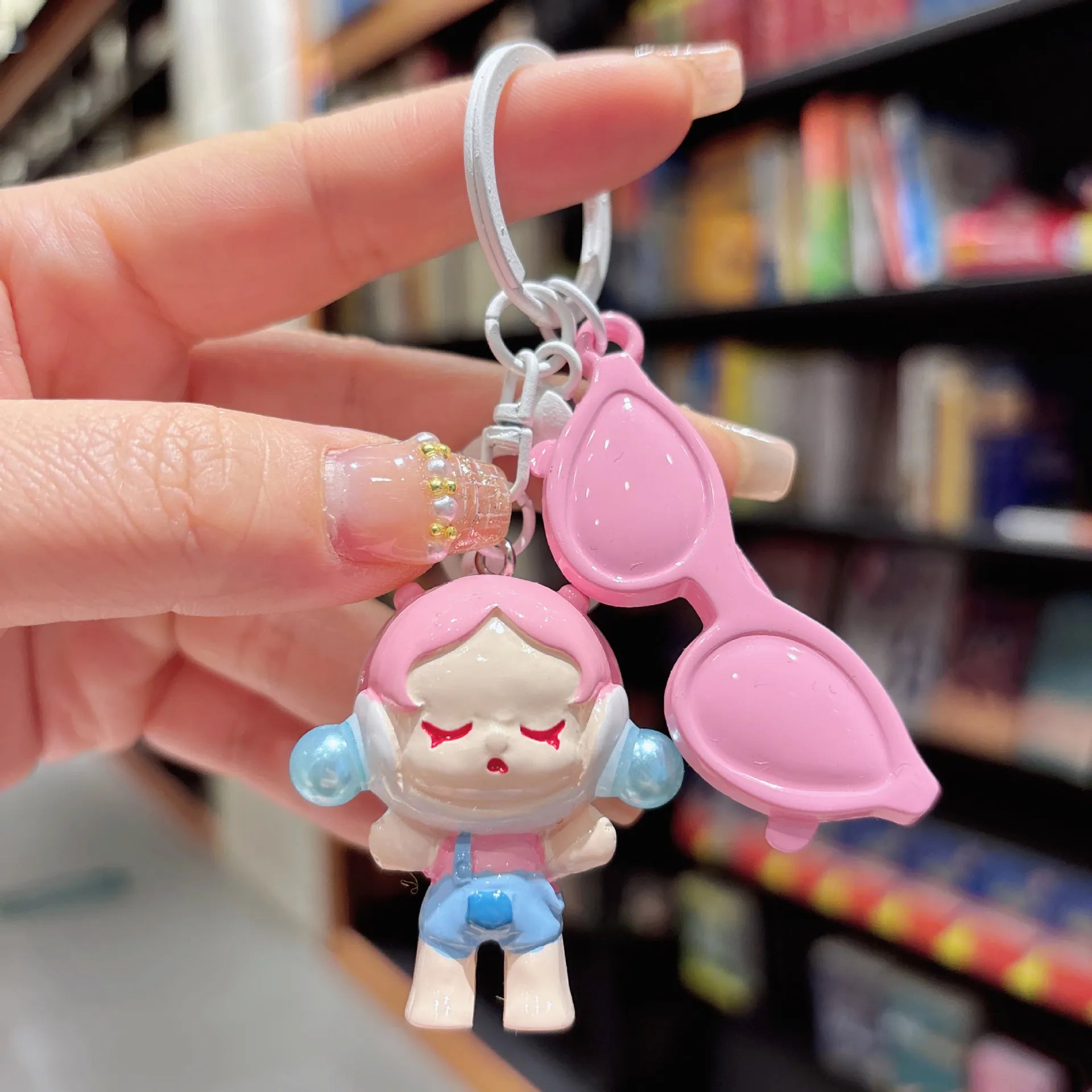 SkullPanda Glam Guardian Keychain