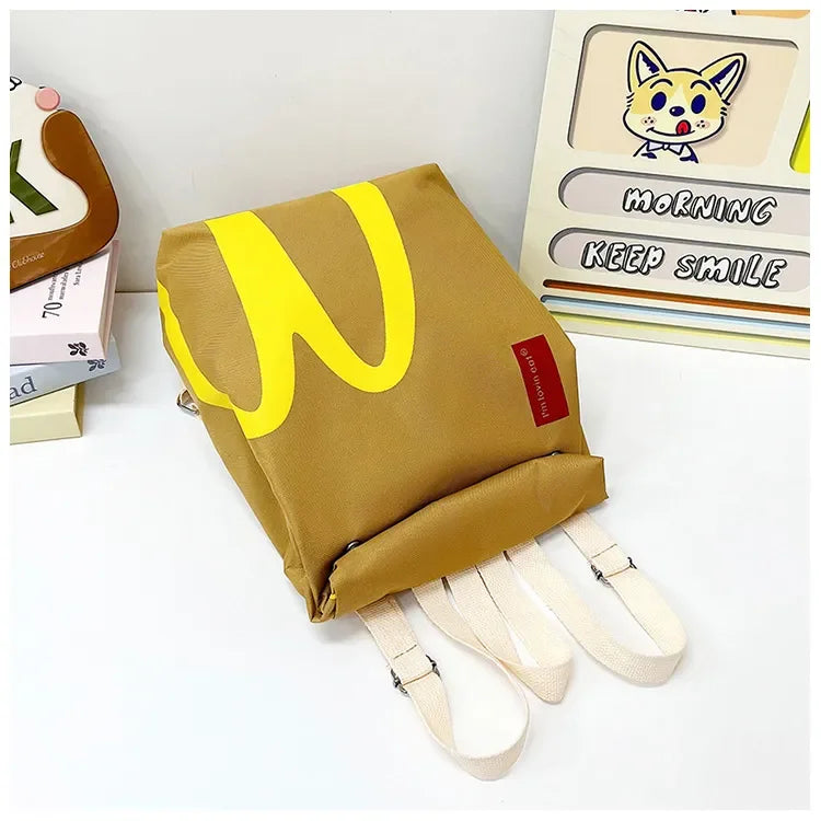 Cute McDonald's Vintage Canvas Backpack