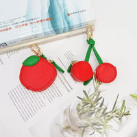 Fruity Charm Leather Bag Coin Purse