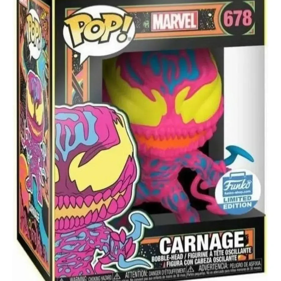 Funko Pop Black Light Collector’s Duo: Carnage & Spider-Man