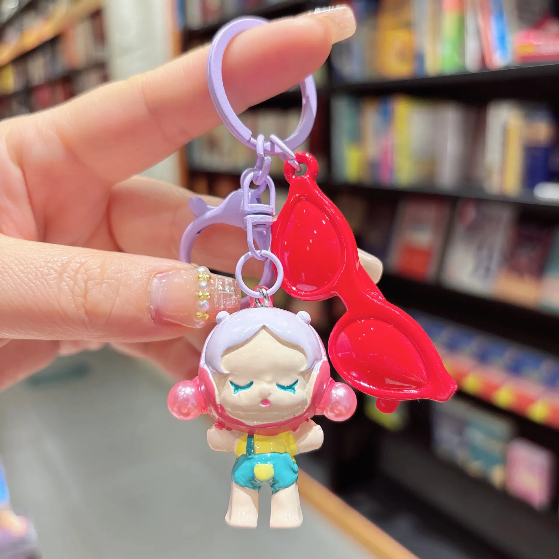 SkullPanda Glam Guardian Keychain