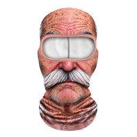 Grandpa Realistic Face Winter Balaclava Mask