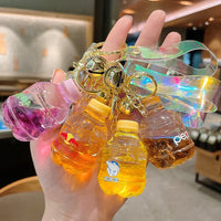Soda Liquid Bottle Sparkle Keychain