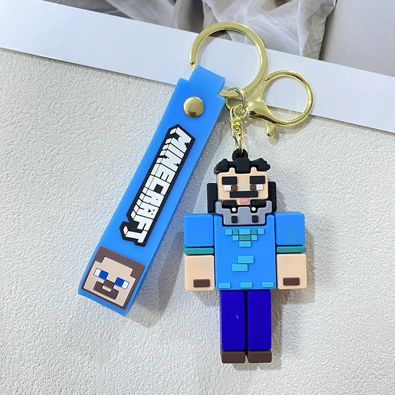 Minecraft Overworld Blockbuster Keychain