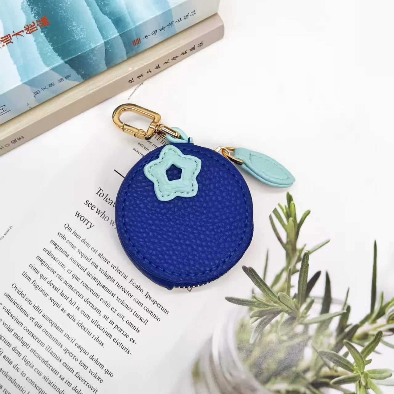 Fruity Charm Leather Bag Coin Purse