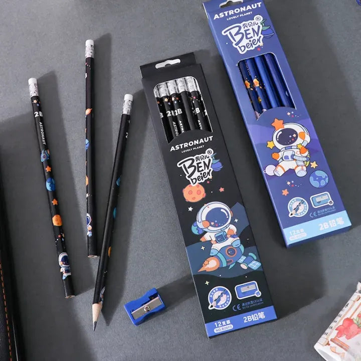 AstroSketch Creative Space Pencil Set (12 Pcs)