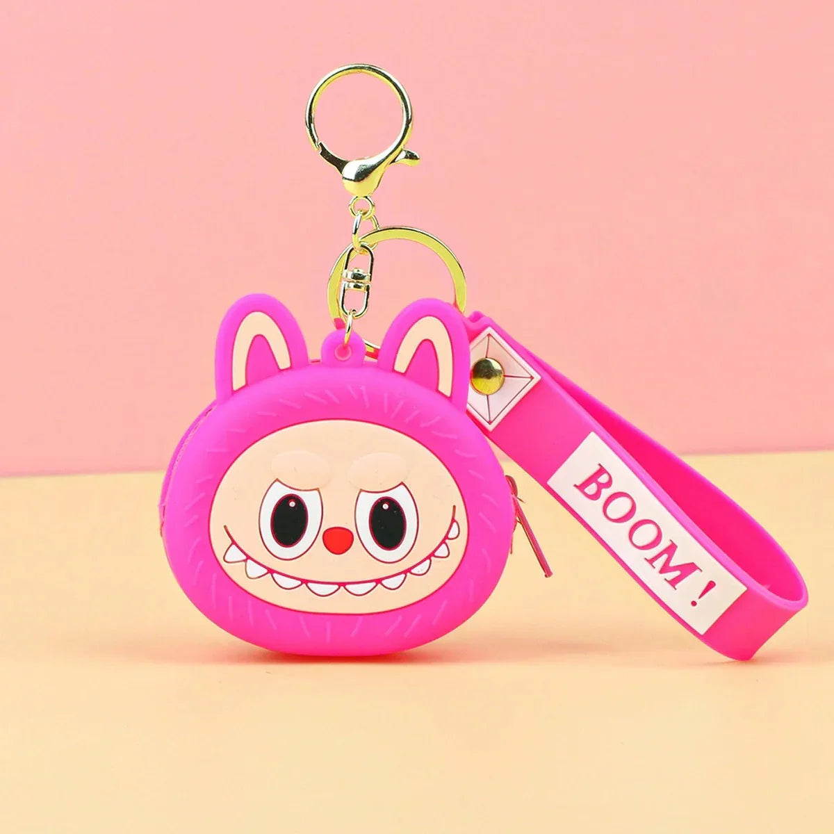 Grinning Labubu Boom Coin Purse