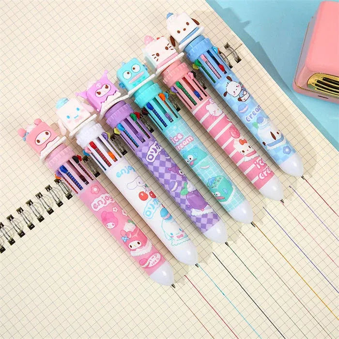 Sanrio Robot Head 10 Color Ball Pen