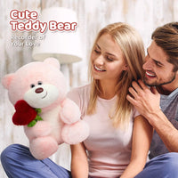 Sweetheart Rose Hug Teddy Bear (35 cm)
