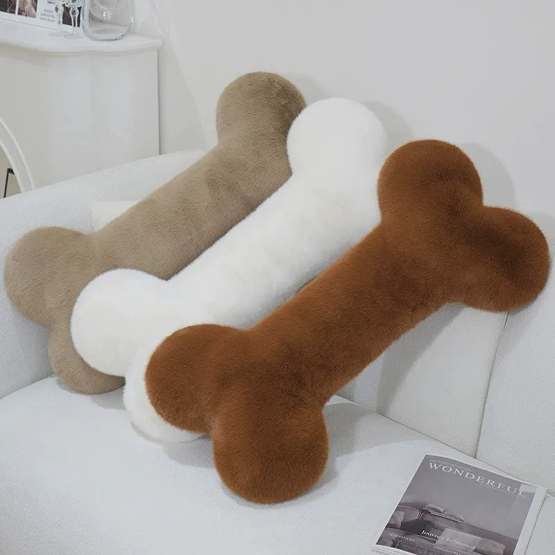 Nordic Dog Bone Plush Pillow