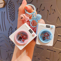 Mini Drum Washing Machine LED Fidget Keychain