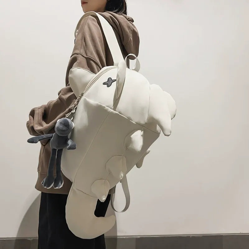 Streetwear Monster Shark Plush Backpack