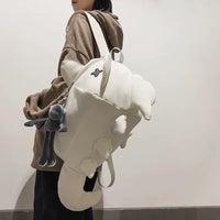 Streetwear Monster Shark Plush Backpack
