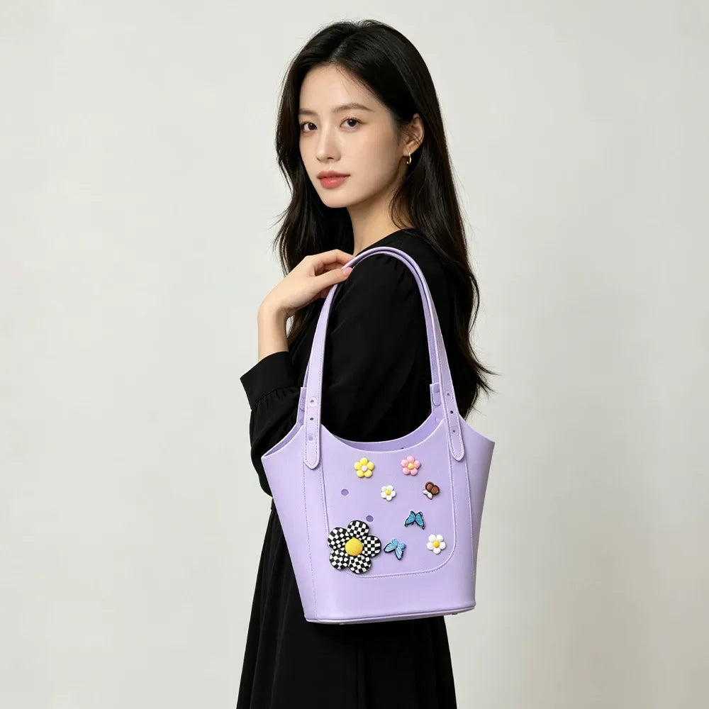 Korean Dopamine EVA Beach Style Tote Bag