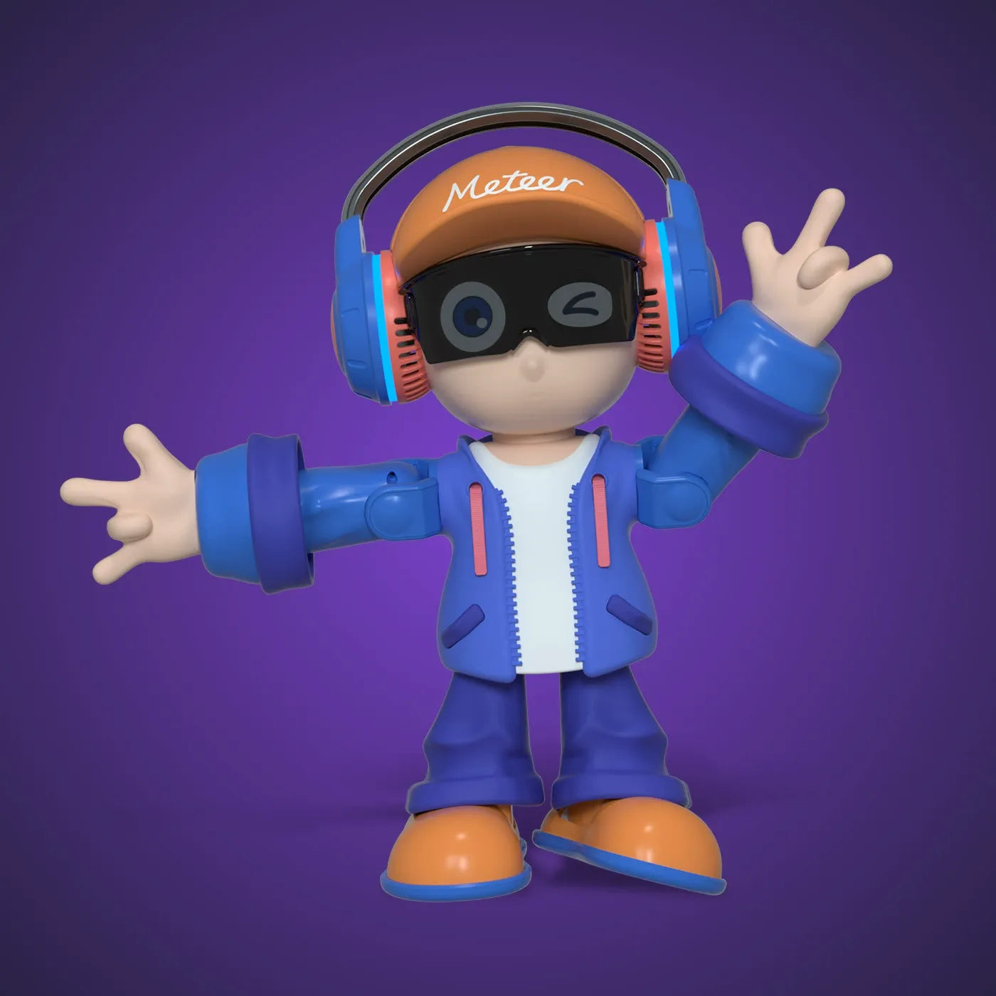 Meteer Interactive Desktop Dancing AI Robot