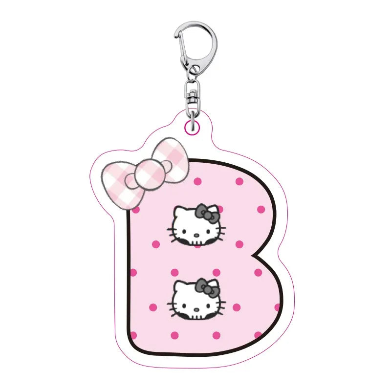 Hello Kitty Personalised Letter Keychain