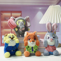 Zootopia Paw-Cheek Squeeze Plush Keychain