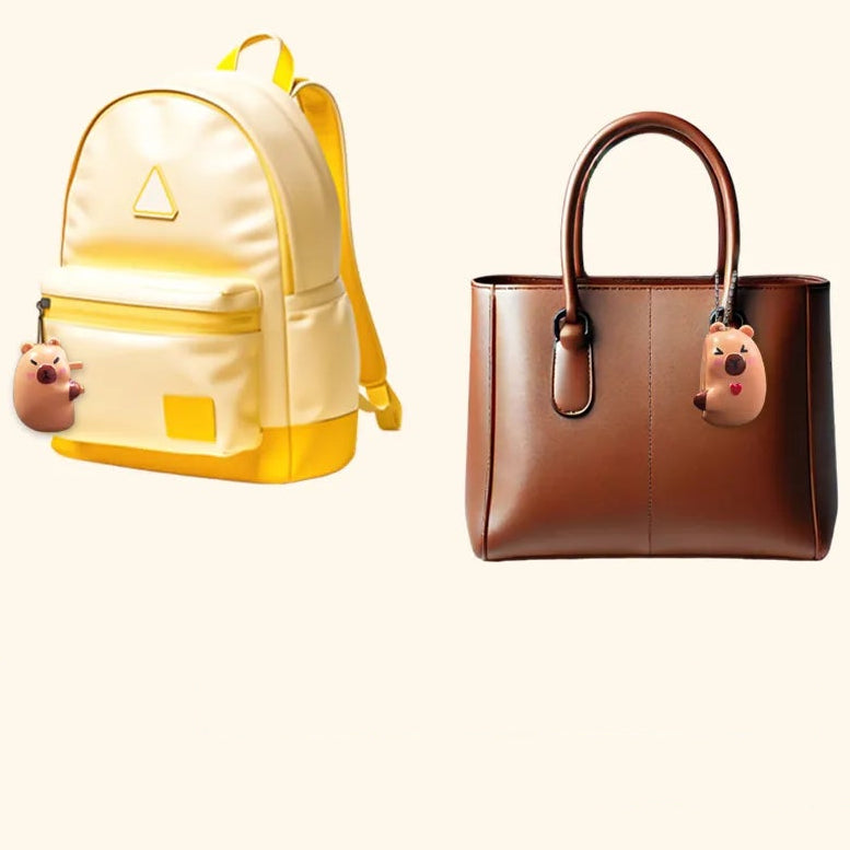 Capybara Love Connection Couple Keychain