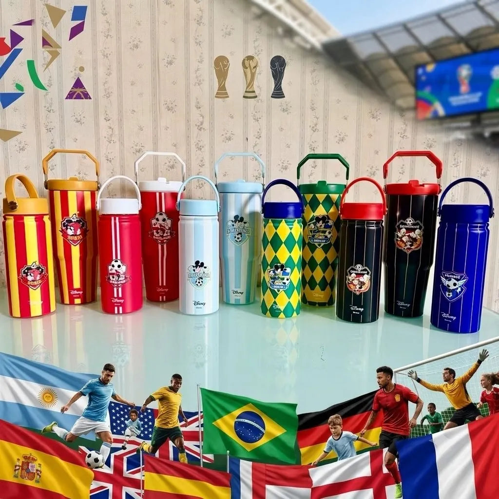 DZNY Mickey Mouse World Cup Football Edition Insulated Bottle (500 ml)