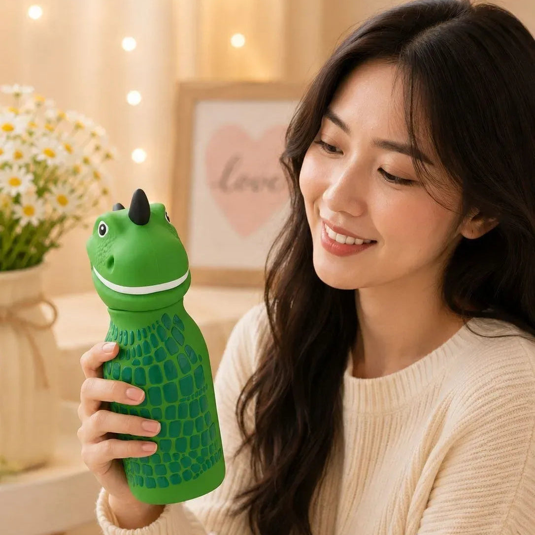 Afresh 365 3D Animal Head Double-Wall Insulated Bottle