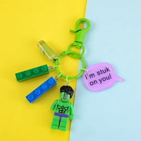 Brick Brigade Hero Blocks Keychain
