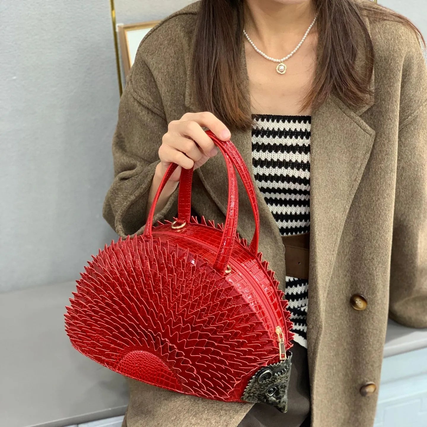 Nocturnia Hedgehog 3D Crossbody Handbag