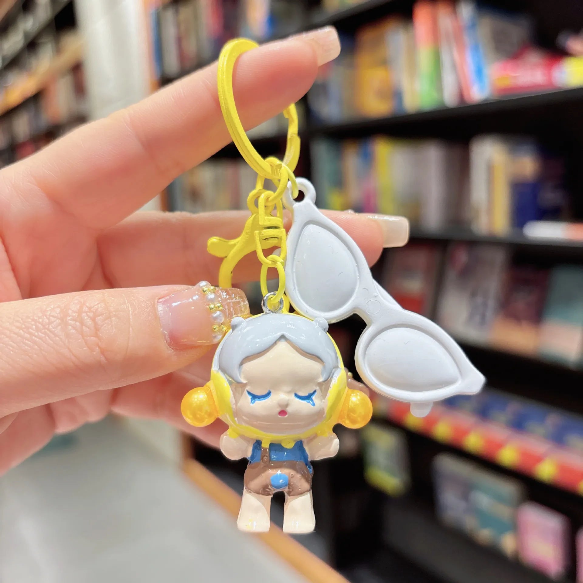 SkullPanda Glam Guardian Keychain