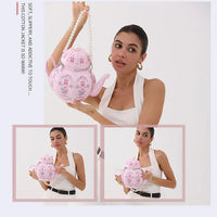 Berry-Sweet Victorian Teapot Premium Crossbody Bag