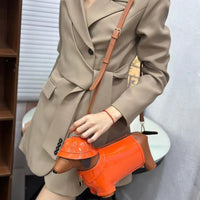 Berry-Sweet Raincoat Dachshund Crossbody Bag