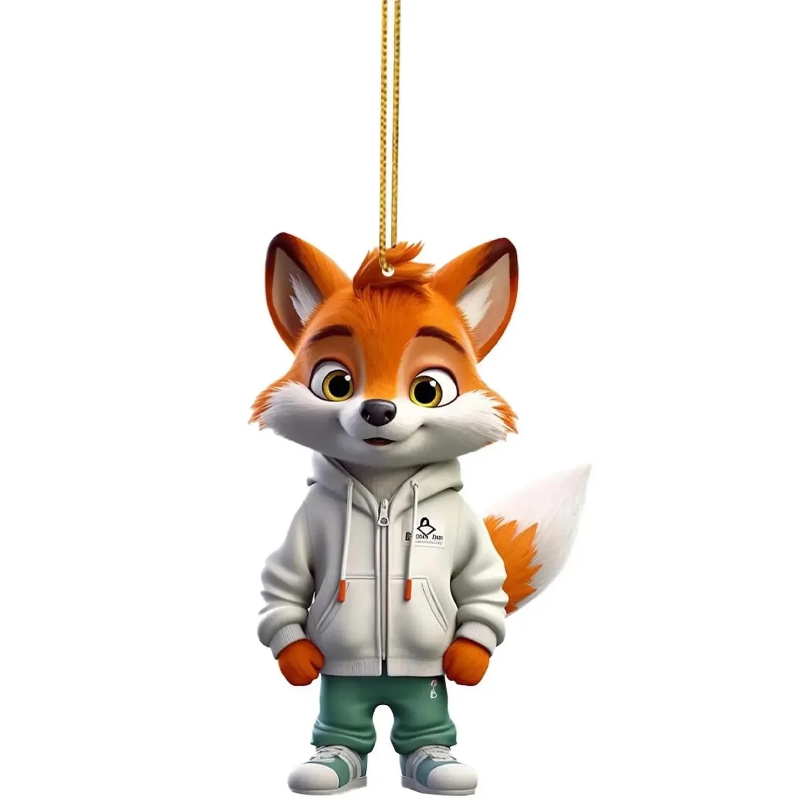 Fox Urban Prowler Acrylic Charm