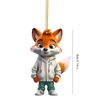 Fox Urban Prowler Acrylic Charm