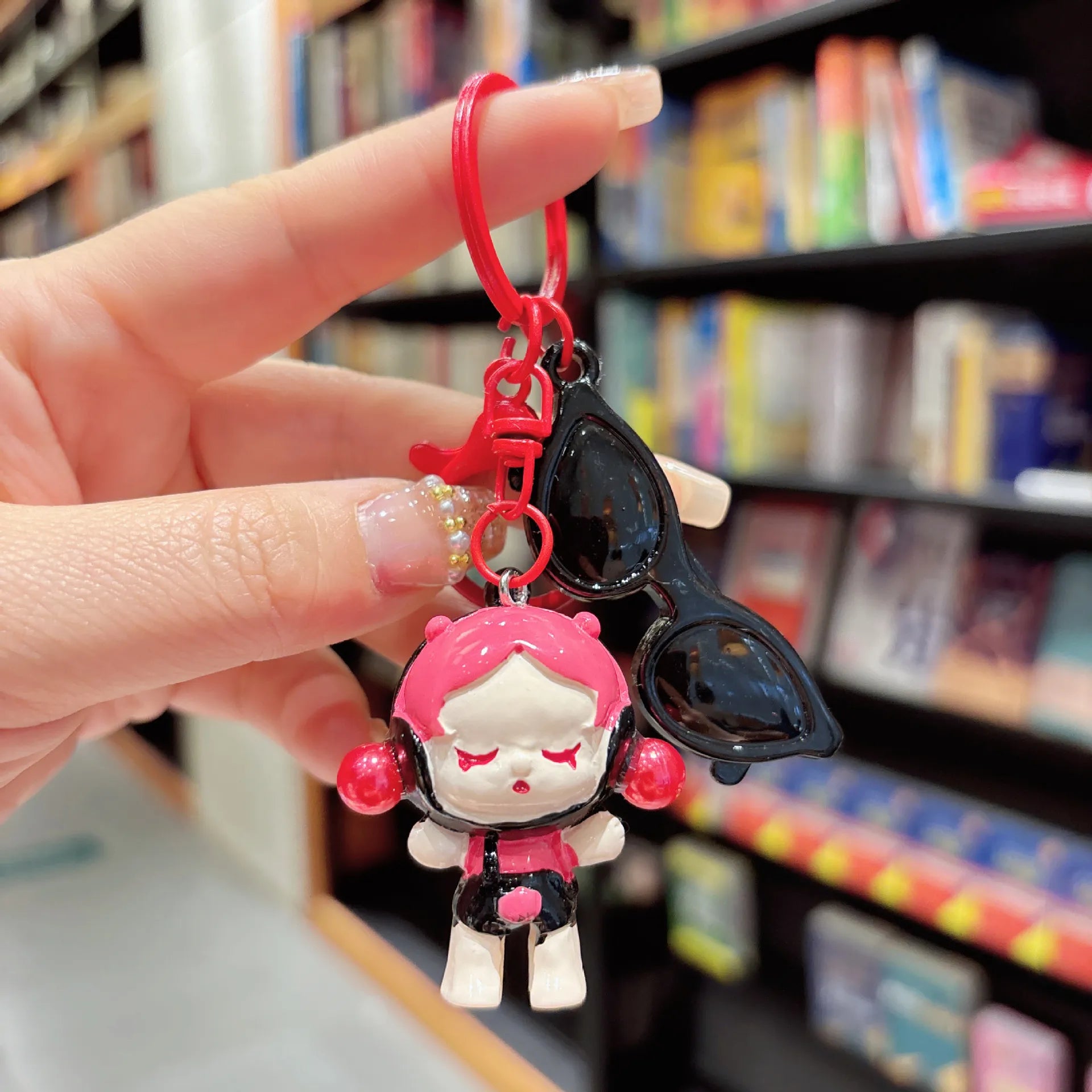 SkullPanda Glam Guardian Keychain