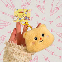 Butterbear Fluffy Head Plush Keychain