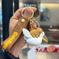 Rider Capybara 3D Keychain