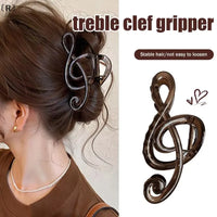 Elegant Treble Clef Hair Claw Clip & Gripper