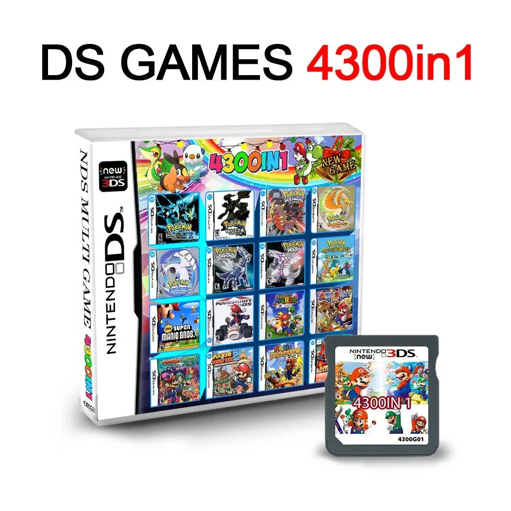 Multiple Games 4300 in 1 NDS Cartridges (English US)