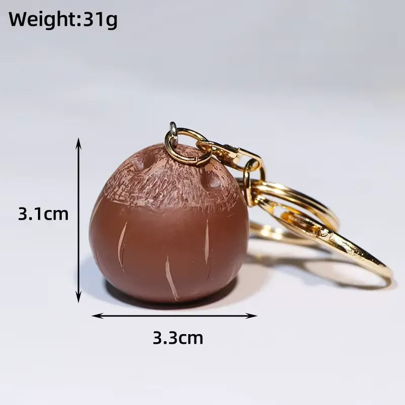 Coconut Tropical Escape 3D Keychain