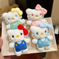 Hello Kitty Pastel Overalls Keychain