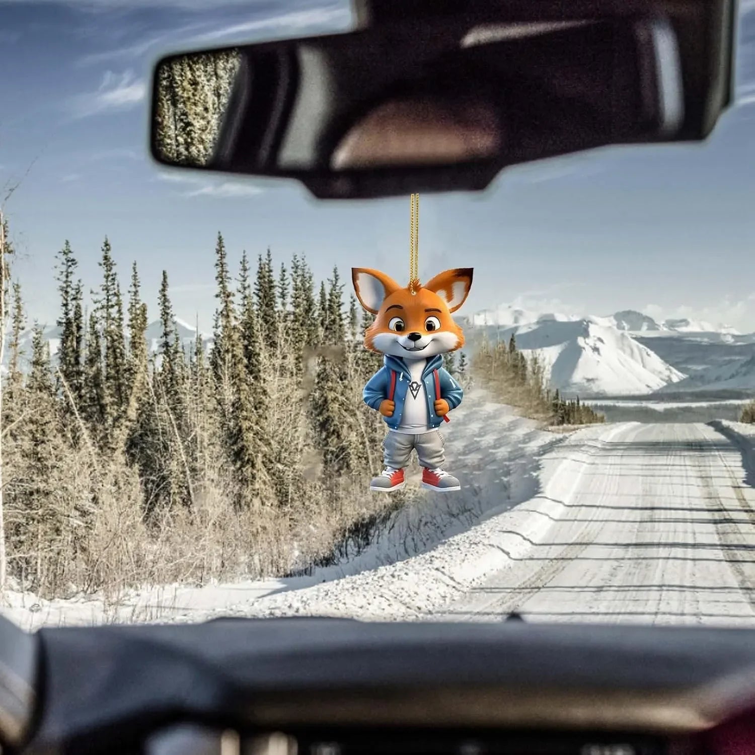 Fox Urban Prowler Acrylic Charm