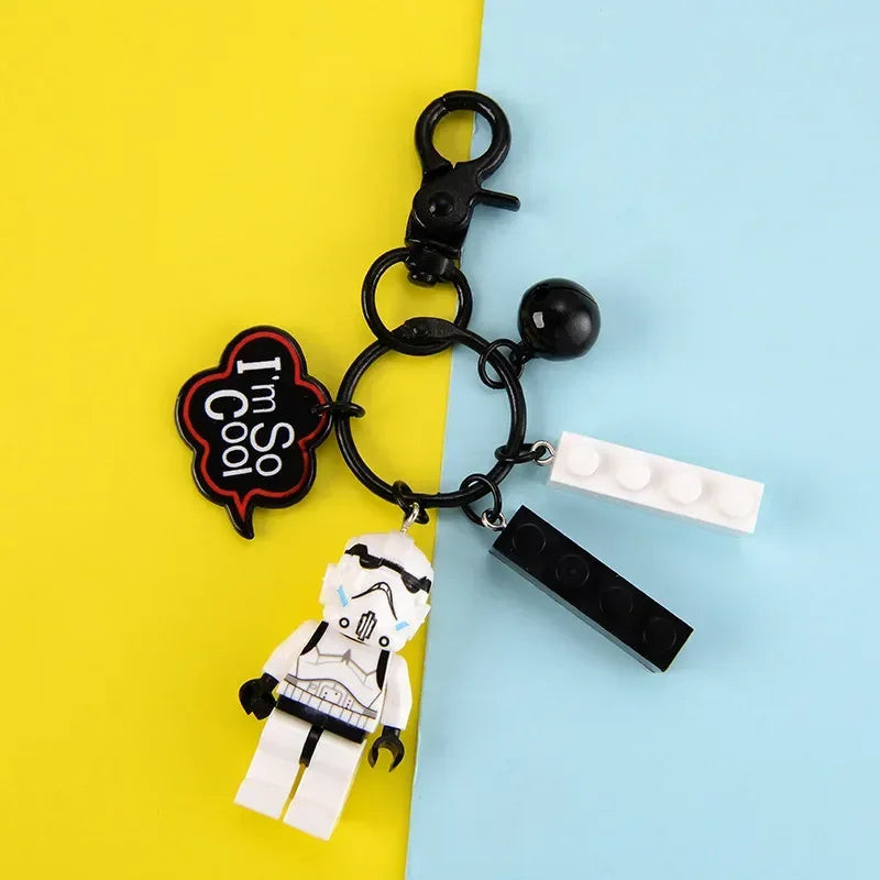 Brick Brigade Hero Blocks Keychain